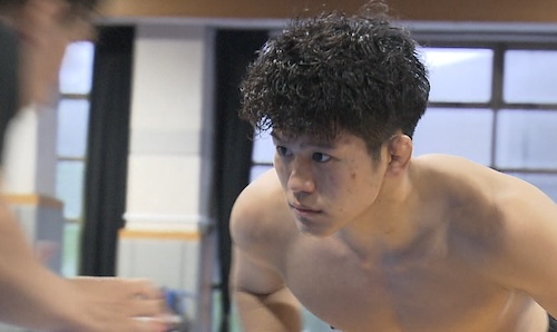 清岡幸大郎選手、桜井つぐみ選手、桜井はなの選手