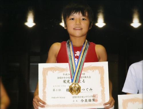 桜井つぐみ選手（小学4年生）