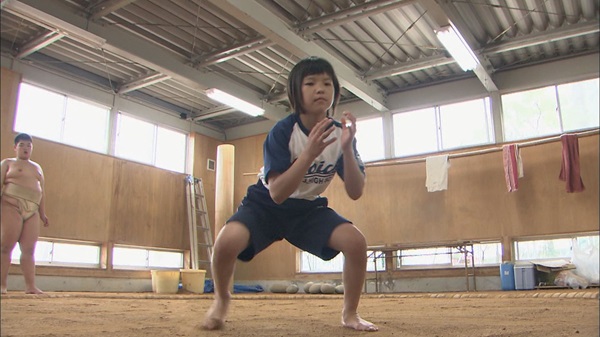 中学で相撲部時代の桜井つぐみ選手
